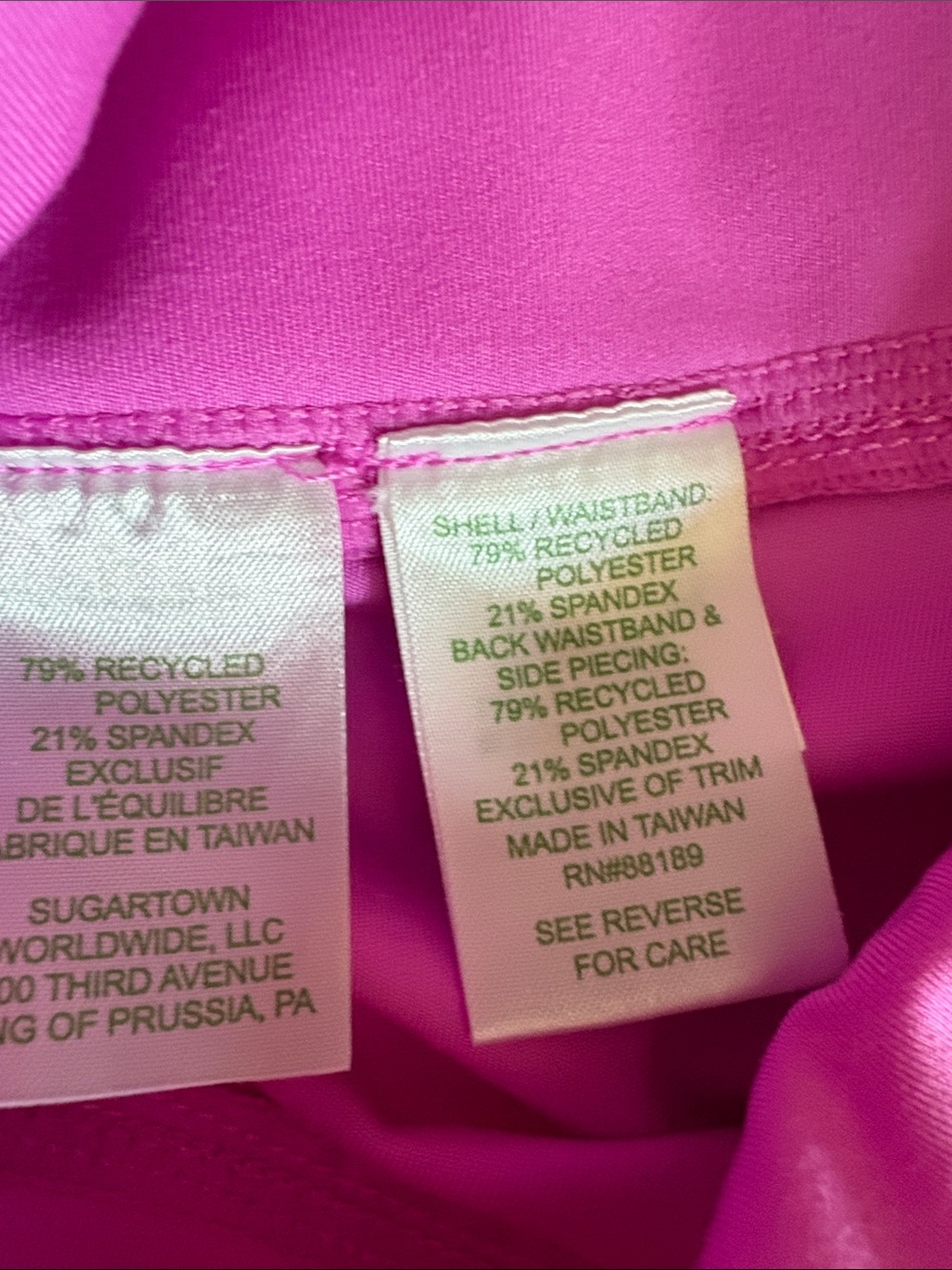 Yoga work out - Pink Colorblock Active Leggings - Picture 12 of 13